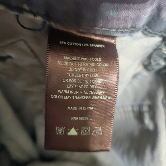 Kut from the Kloth Skinny Camo Jeans Womens 4 Zip Faux Pockets Camouflage - Picture 8 of 8